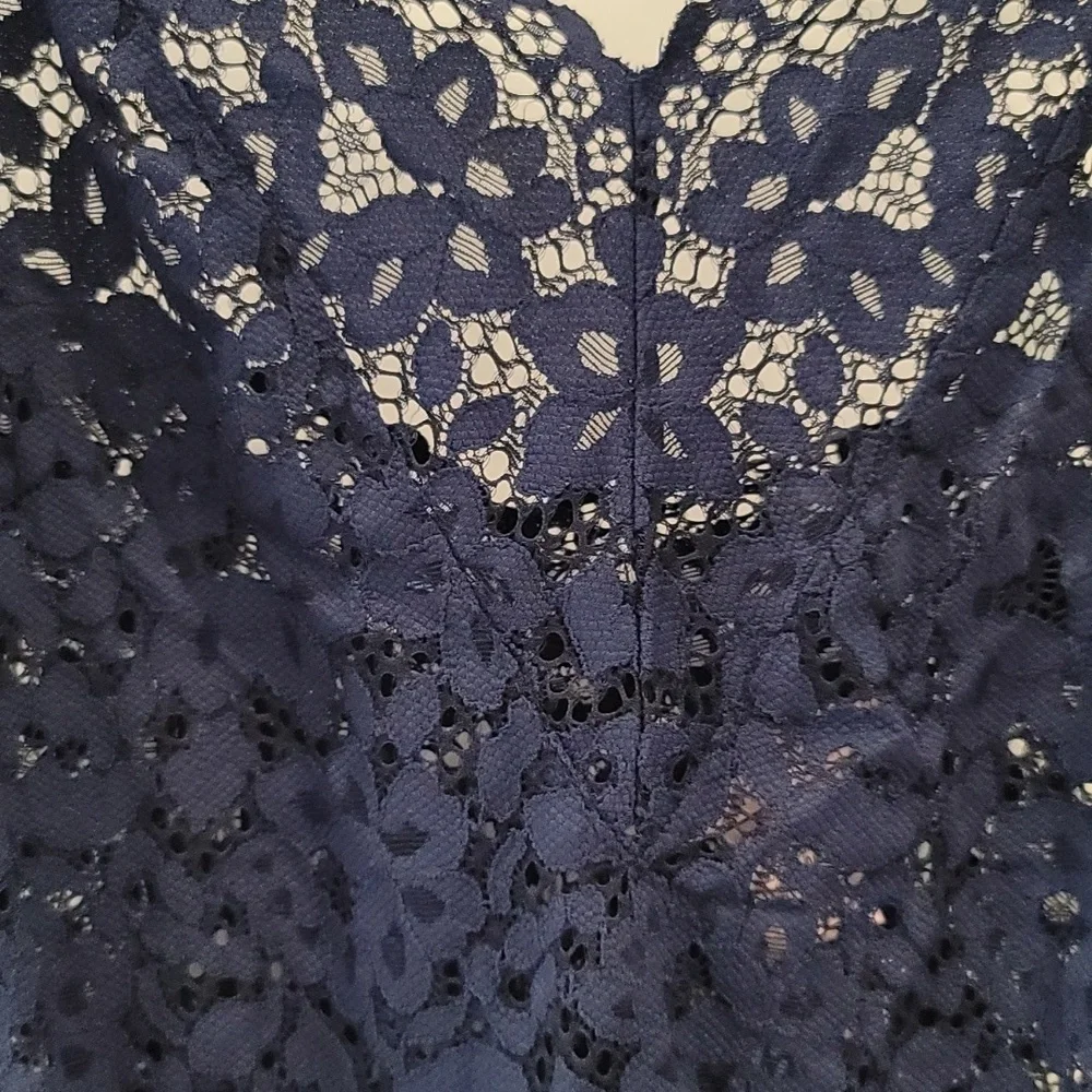 Victoria's Secret Navy Blue Lace Romper - Size XS